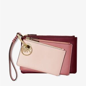 Michael Kors Tri-Color Leather Pouch Trio